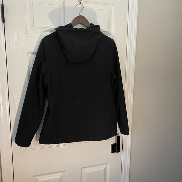 Bebe Black Zip-Up Hoodie Jacket Women’s Large | Logo Activewear Loungewear - Picture 6 of 8